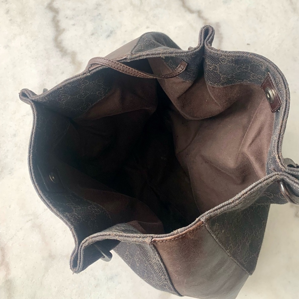 Brown Gucci GG Canvas Tote Bag - Picture 3 of 8